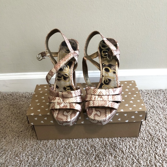 Python print Sam Edelman block heels - Picture 2 of 4